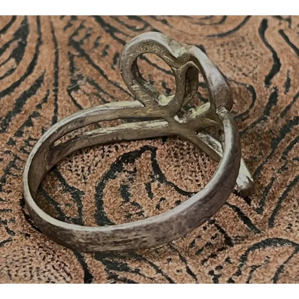 VTG Cheryl Wadsworth Hopi Sterling Silver Ring Handmade Native American Sz 8.5